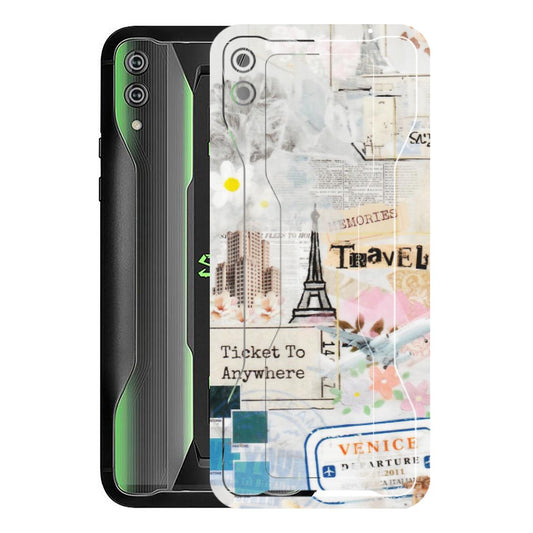 Xiaomi Redmi Phone Skins (All Models) - Travel Memories - Transparent Finish (T-09) Xiaomi Black Shark 2