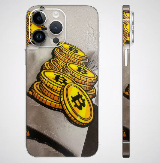 Billionaire Bitcoin Collection Matte Finish Phone Skin