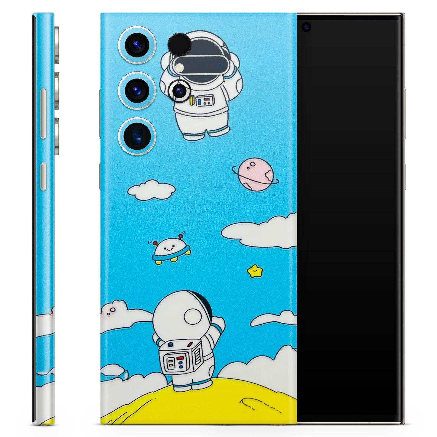 Blue Skies Astro Float 3D Textured Phone Skin