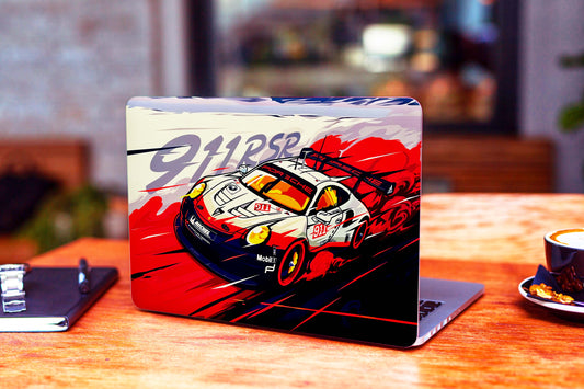 Porche Supercar 911 Car 3D Textured Laptop Skin