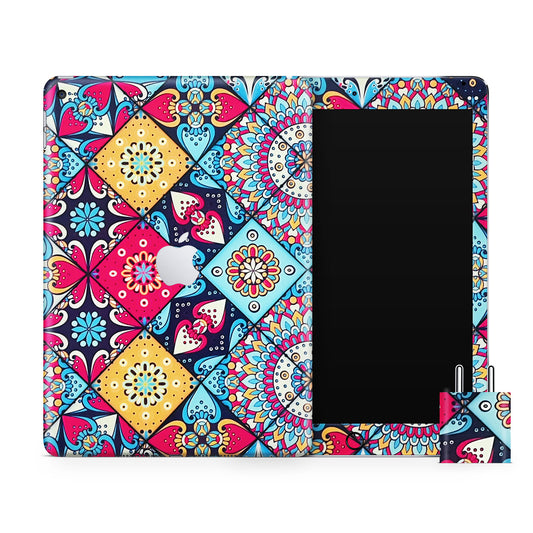 Abstract Pattern 3D Textured Finish Skin For iPad/Tablet