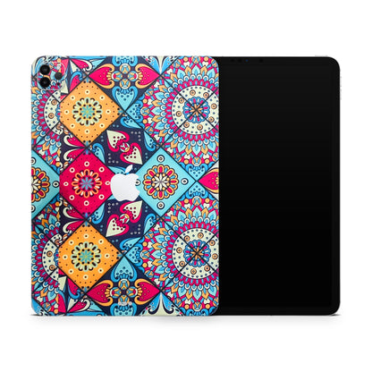 Abstract Pattern 3D Textured Finish Skin For iPad/Tablet