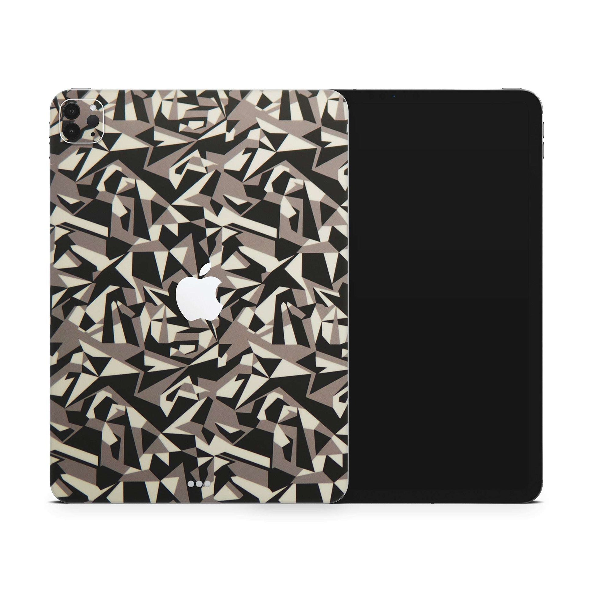 Colourfull Black And White Tiles Matte Finish i-Pad Skin