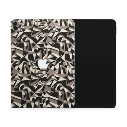 Colourfull Black And White Tiles Matte Finish i-Pad Skin