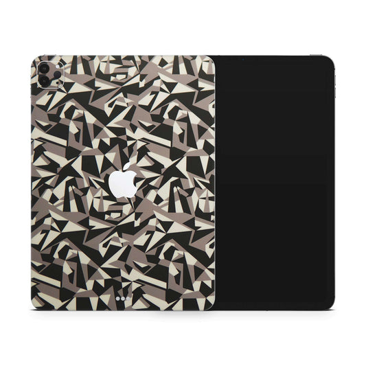 Colourfull Black And White Tiles Matte Finish i-Pad Skin