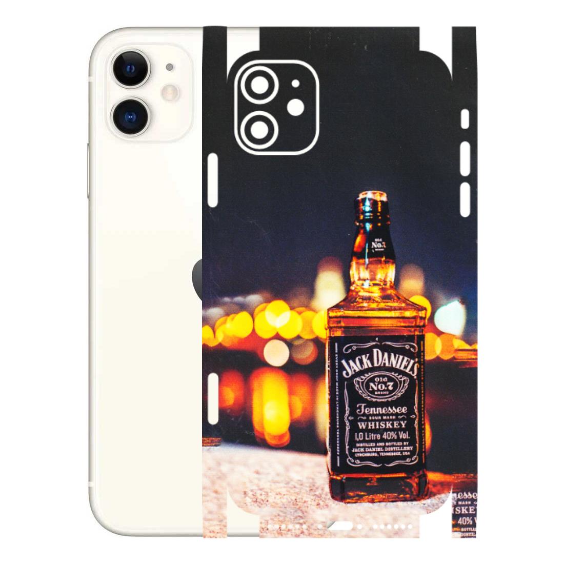 Apple iPhone Skins (All Models) - JD Whiskey Bottle - 3D Embossed Finish (L-20) iPhone 11