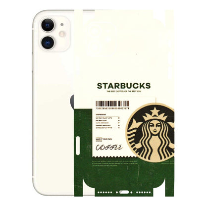 Apple iPhone Skins (All Models) - Starbucks Barcode - 3D Embossed Finish (L-308) iPhone 11