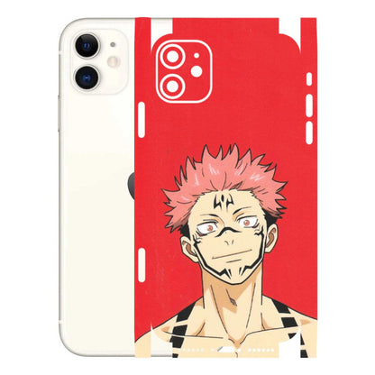Apple iPhone Skins (All Models) - Ryomen Sukuna Fun Anime - Matte Finish (M-153) iPhone 11