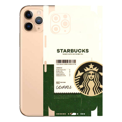 Apple iPhone Skins (All Models) - Starbucks Barcode - 3D Embossed Finish (L-308) iPhone 11 Pro