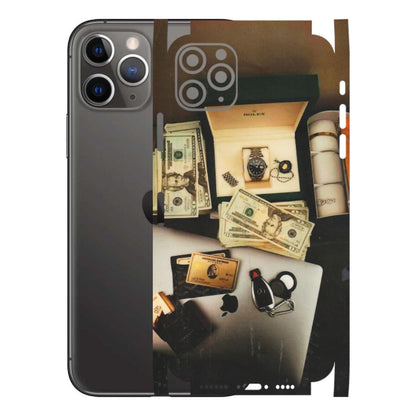 Apple iPhone Skins (All Models) - Luxury Lifestyle - Transparent Finish (T-11) iPhone 11 Pro Max