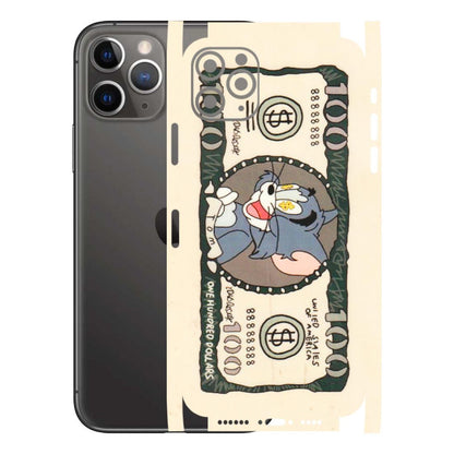 Apple iPhone Skins (All Models) - One Hundred Dollar Tom - Transparent Finish (T-16) iPhone 11 Pro Max