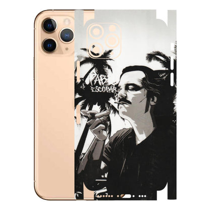 Apple iPhone Skins (All Models) - Pab Escobar - Transparent Finish (T-05) iPhone 11 Pro