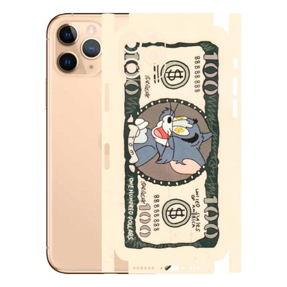 Apple iPhone Skins (All Models) - One Hundred Dollar Tom - Transparent Finish (T-16) iPhone 11 Pro