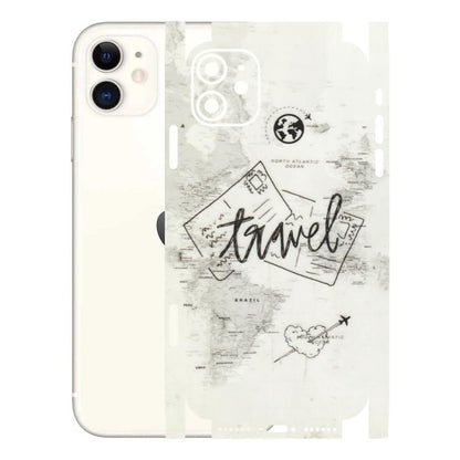 Apple iPhone Skins (All Models) - Travel Ticket - Transparent Finish (T-06) iPhone 11