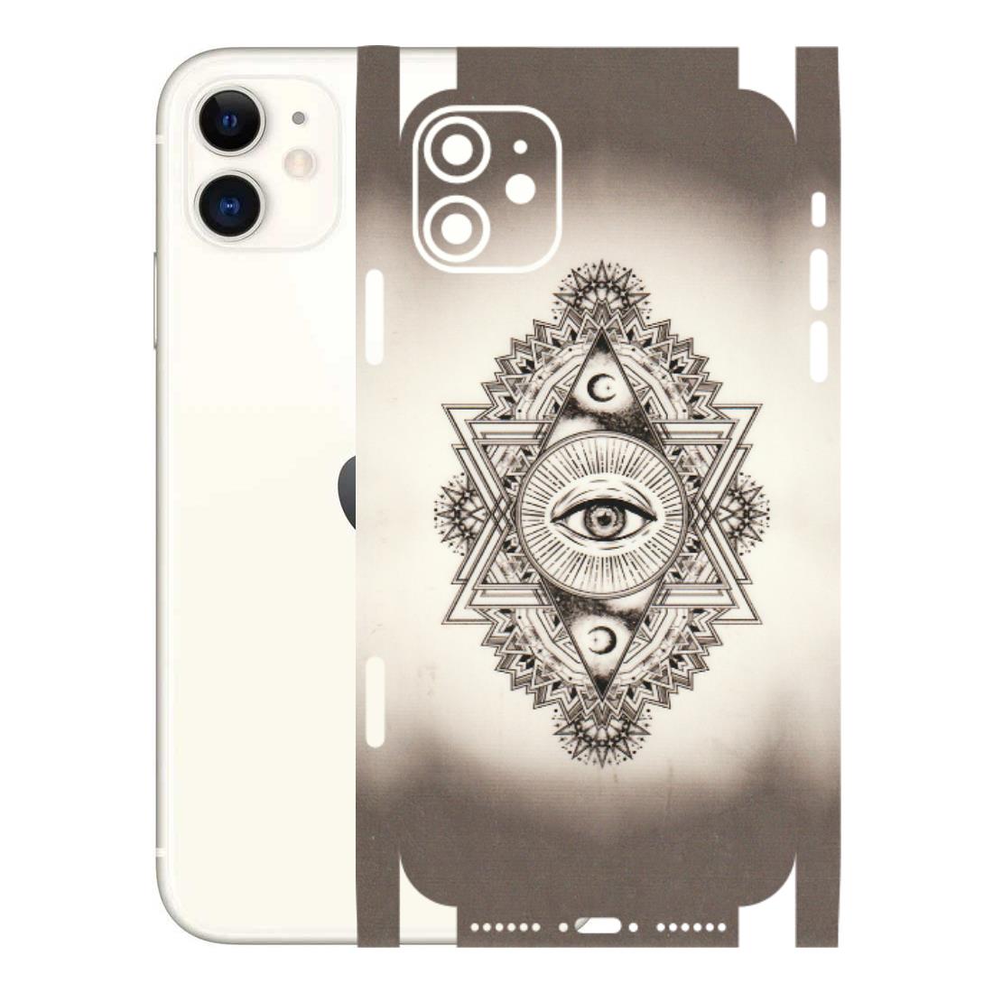 Apple iPhone Skins (All Models) - Illuminati Great Eye - Transparent Finish (T-14) iPhone 11
