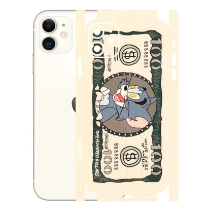 Apple iPhone Skins (All Models) - One Hundred Dollar Tom - Transparent Finish (T-16) iPhone 11