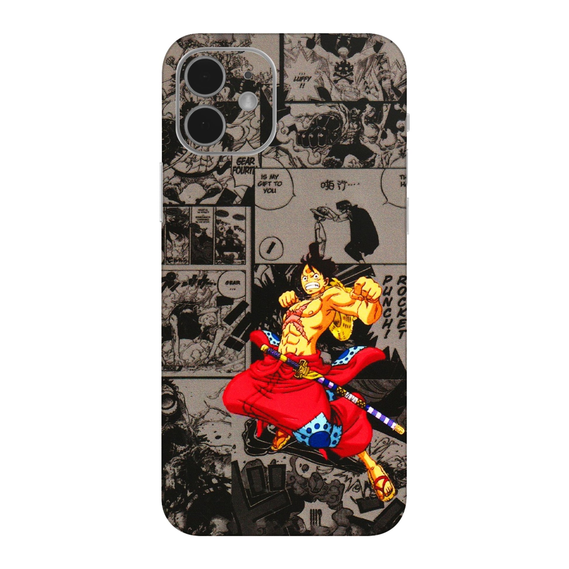 Apple iPhone Skins (All Models) - One Piece Rocket Punch Manga - 3D Embossed Finish (L-25) iPhone 12