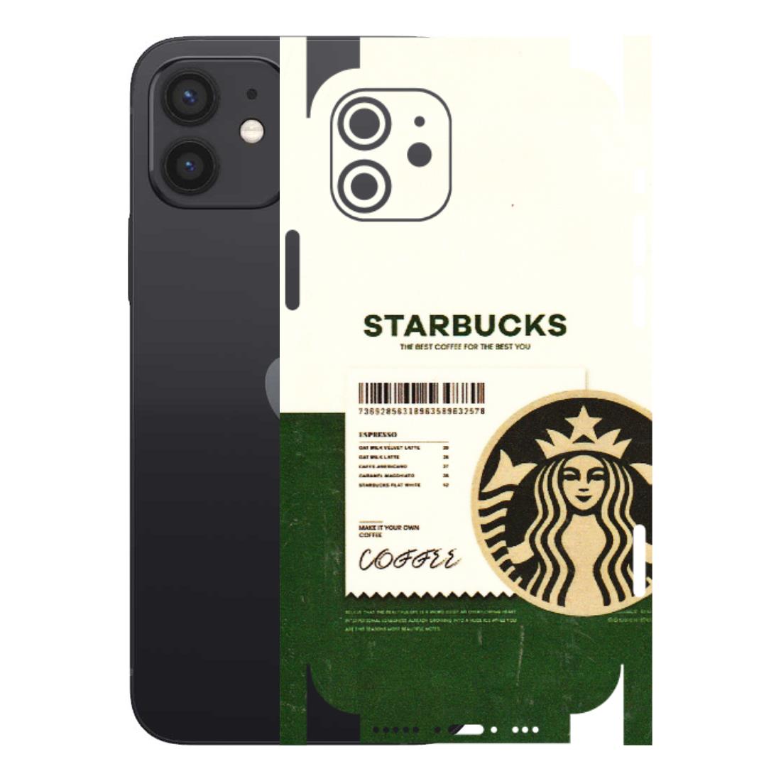 Apple iPhone Skins (All Models) - Starbucks Barcode - 3D Embossed Finish (L-308) iPhone 12
