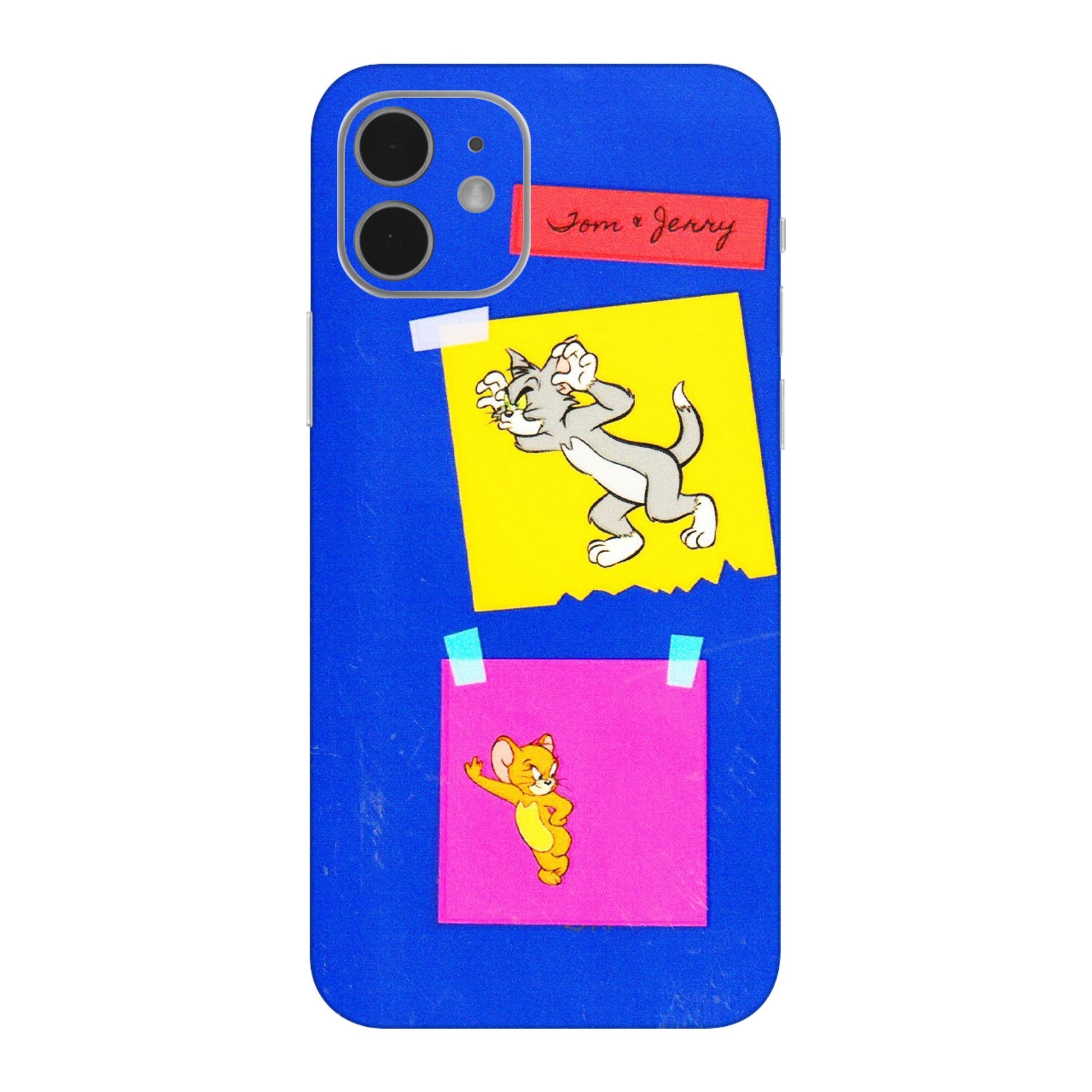 Apple iPhone Skins (All Models) - Tom N Jerry Sticky Notes - 3D Embossed Finish (L-88) iPhone 12