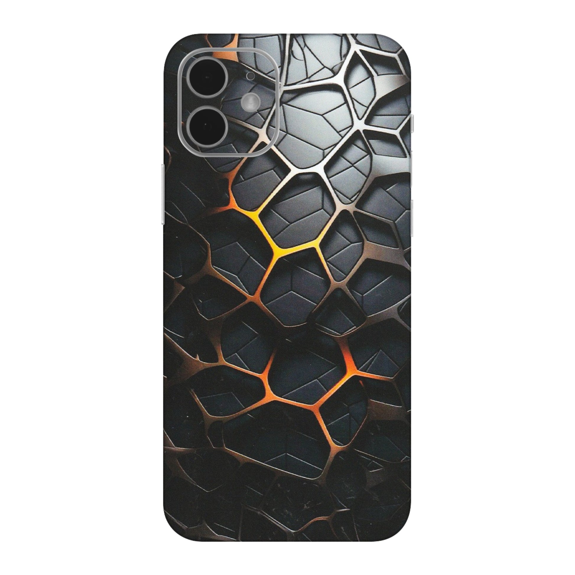 Apple iPhone Skins (All Models) - New Abstract Graphite Tiles - Matte Finish (M-130) iPhone 12