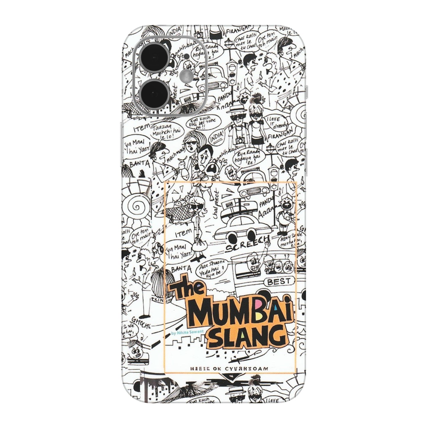 Apple iPhone Skins (All Models) - The Mumbai Slang - Matte Finish (M-142) iPhone 12