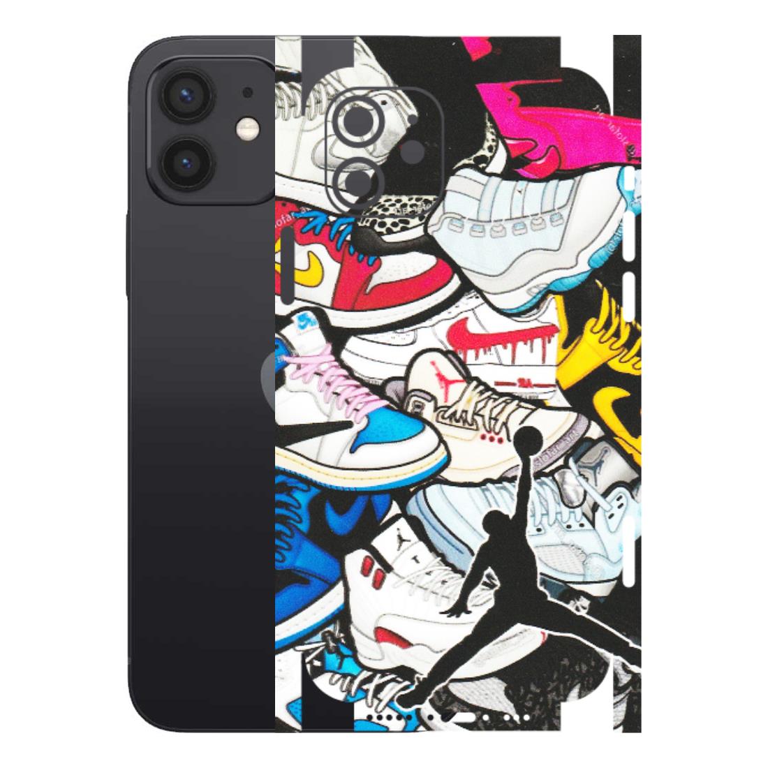 Apple iPhone Skins (All Models) - Jordan Sneakers Fan - Matte Finish (M-80) iPhone 12
