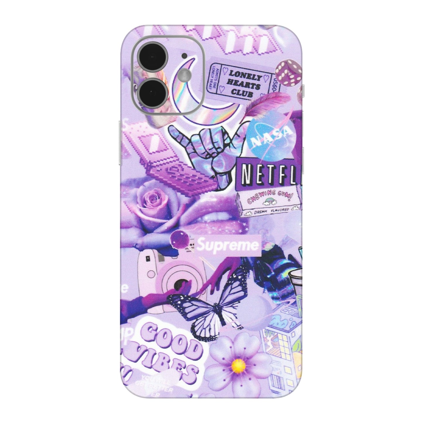 Apple iPhone Skins (All Models) - Supreme Purple Magic - Matte Finish (M-88) iPhone 12