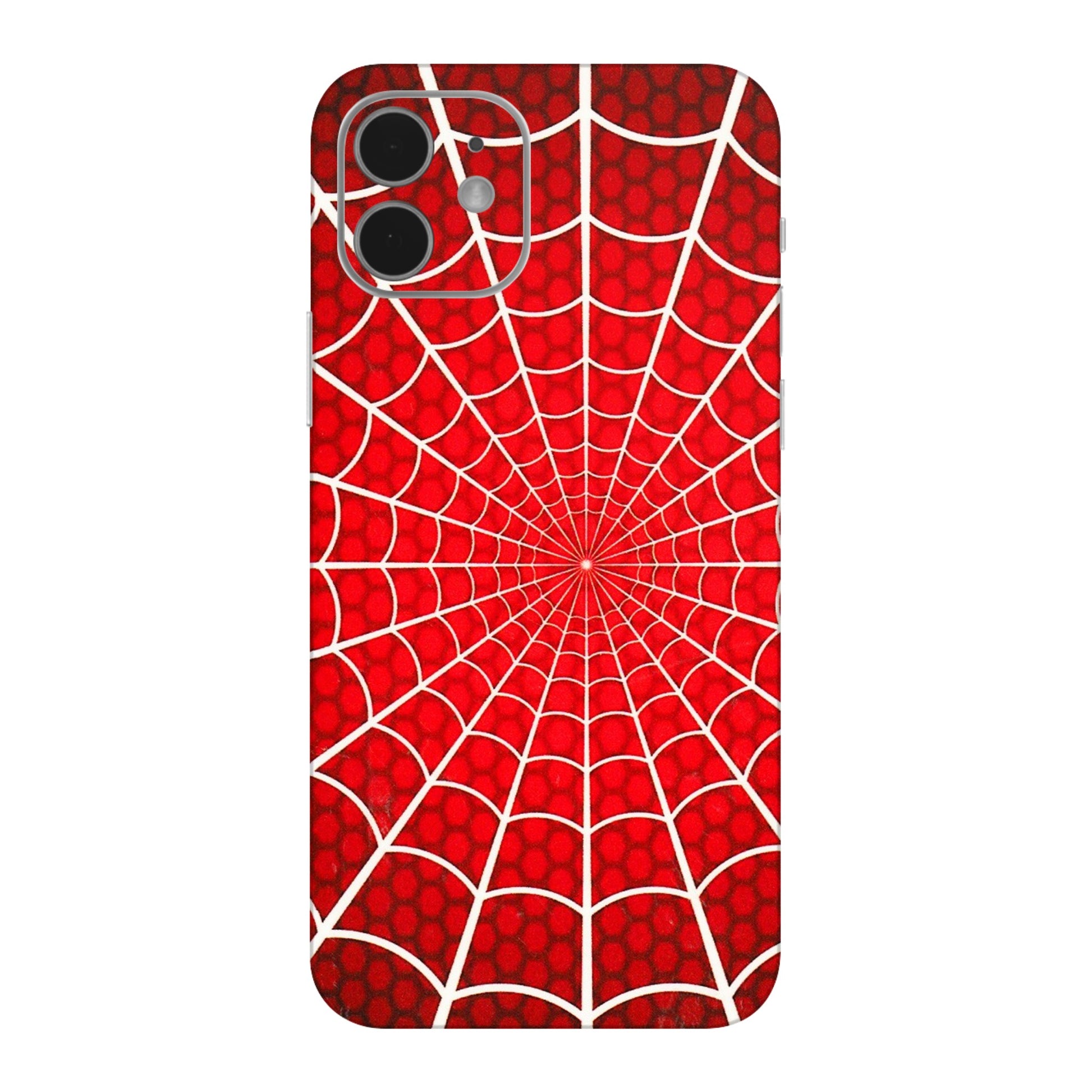 Apple iPhone Skins (All Models) - Classic Spidey Web - 3D Embossed Finish (L-115) iPhone 12 Mini