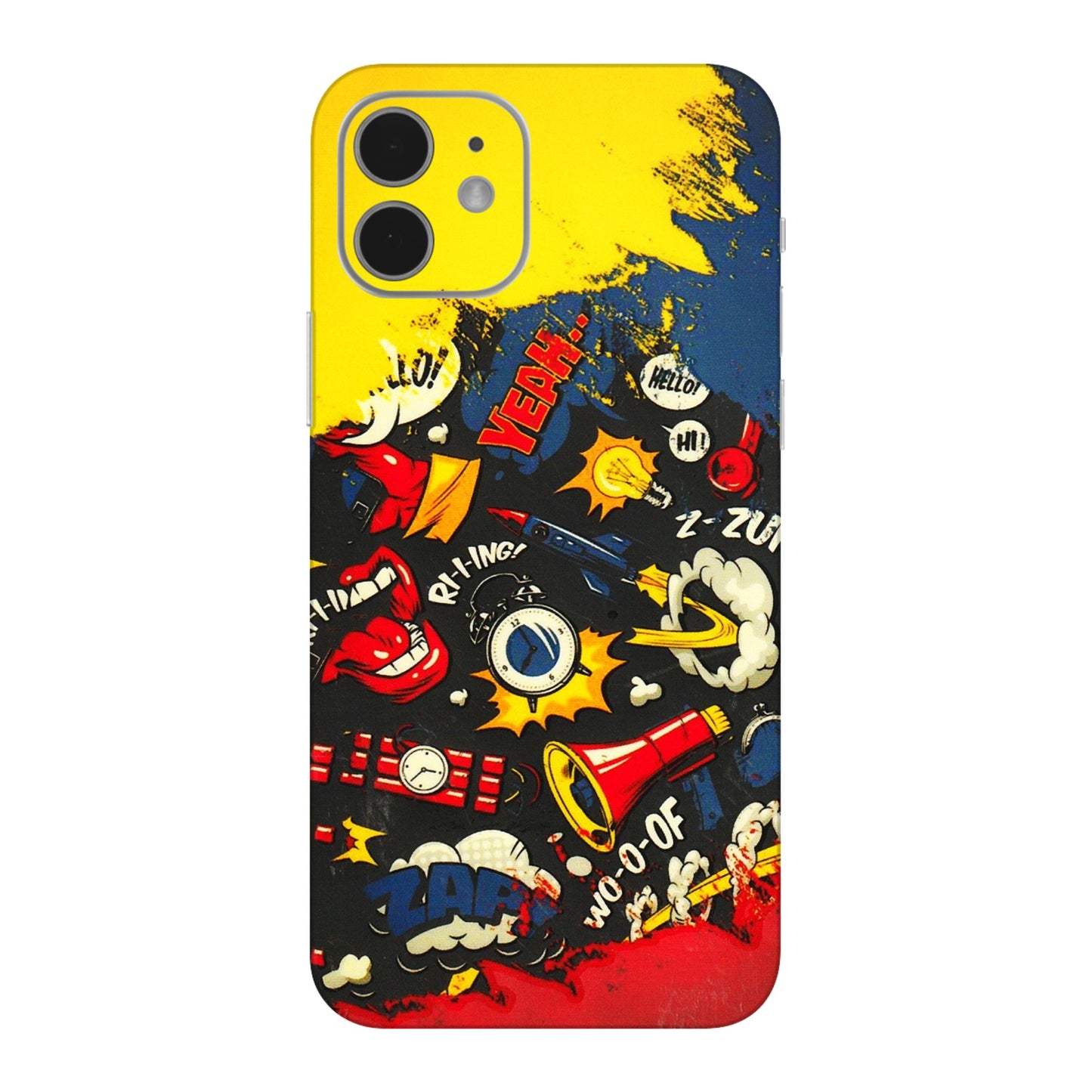 Apple iPhone Skins (All Models) - Pacific Doodle Art - 3D Embossed Finish (L-120) iPhone 12 Mini