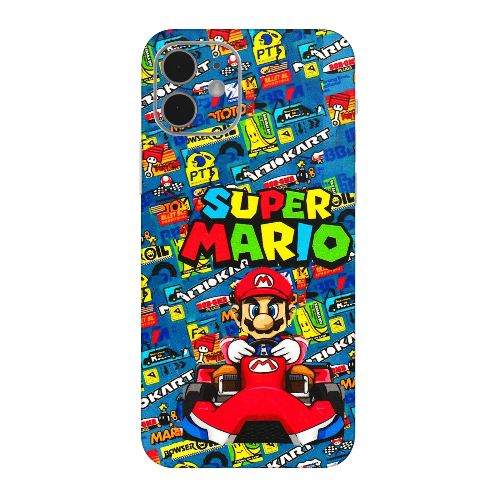 Apple iPhone Skins (All Models) - Super Mario Kart - 3D Embossed Finish (L-140) iPhone 12 Mini