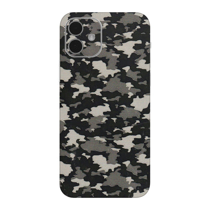 Apple iPhone Skins (All Models) - Black/Grey Camoflaunge - 3D Embossed Finish (L-142) iPhone 12 Mini