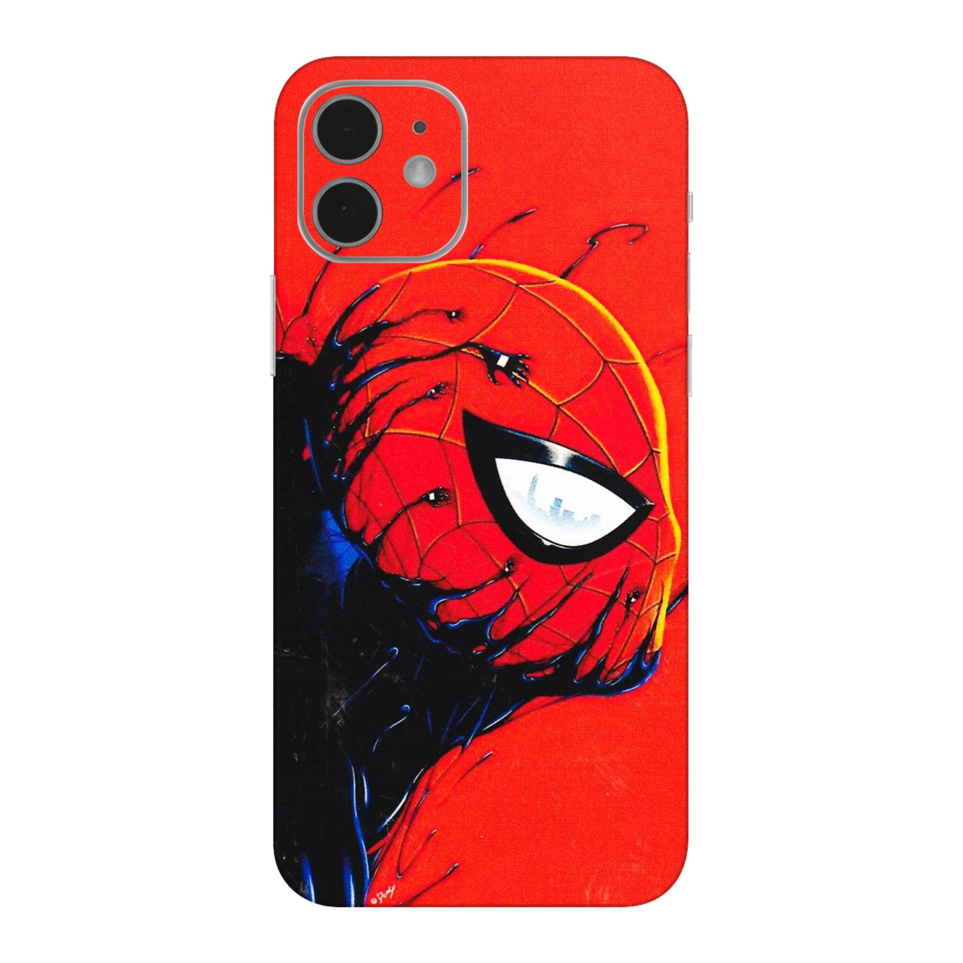 Apple iPhone Skins (All Models) - Spiderman Face Venom - 3D Embossed Finish (L-165) iPhone 12 Mini