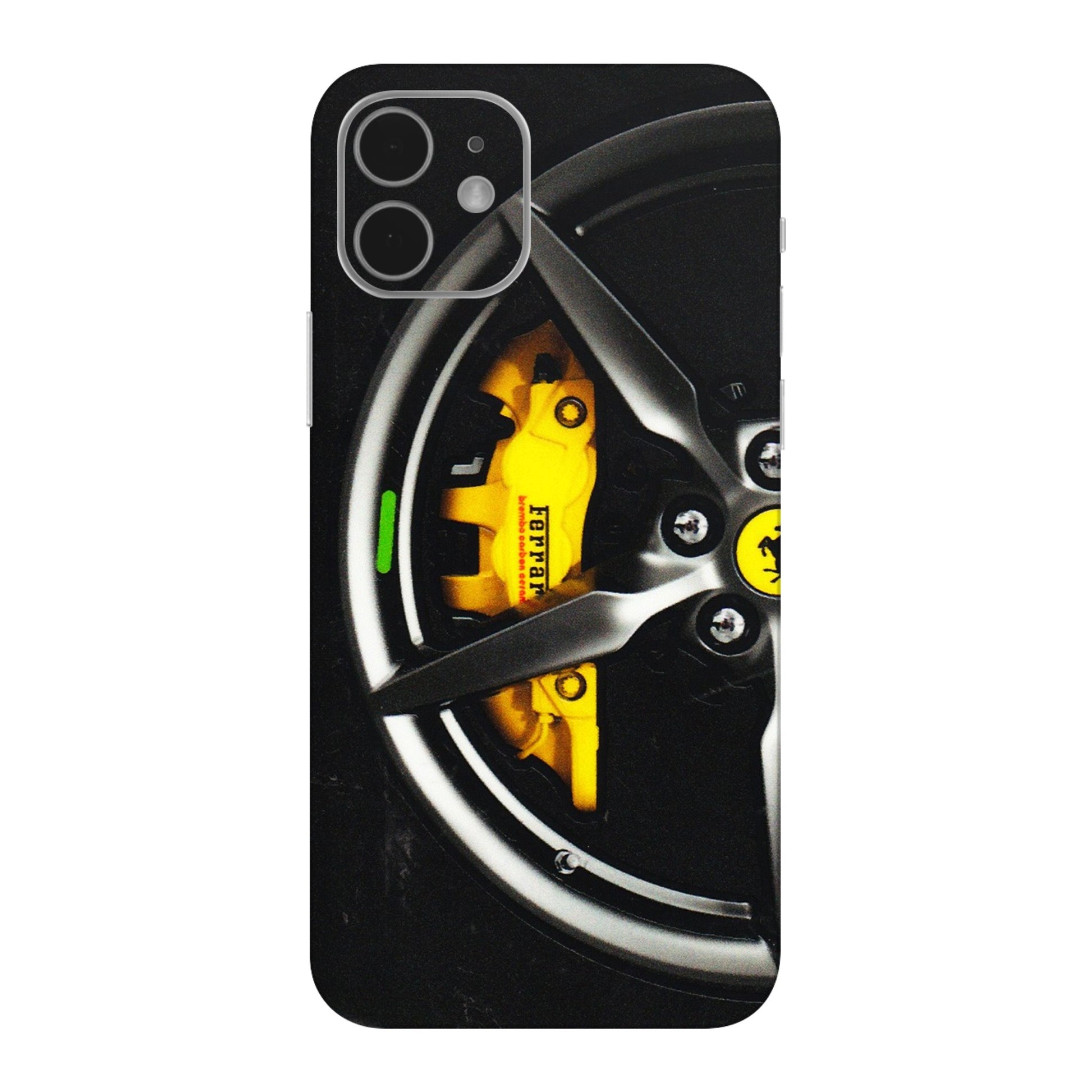 Apple iPhone Skins (All Models) - Ferrari Wheel Alloy - 3D Embossed Finish (L-173) iPhone 12 Mini