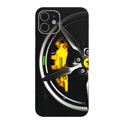 Apple iPhone Skins (All Models) - Ferrari Wheel Alloy - 3D Embossed Finish (L-173) iPhone 12 Mini