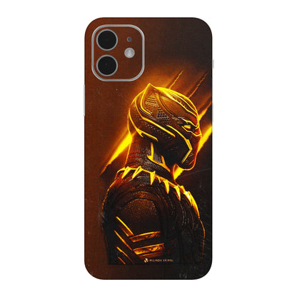 Apple iPhone Skins (All Models) - Gold Black Panther - 3D Embossed Finish (L-181) iPhone 12 Mini