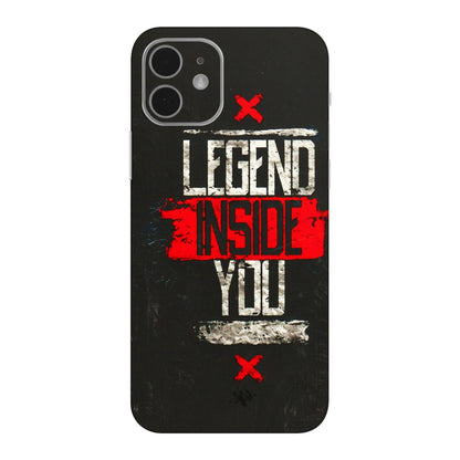 Apple iPhone Skins (All Models) - Legend Inside You - 3D Embossed Finish (L-186) iPhone 12 Mini