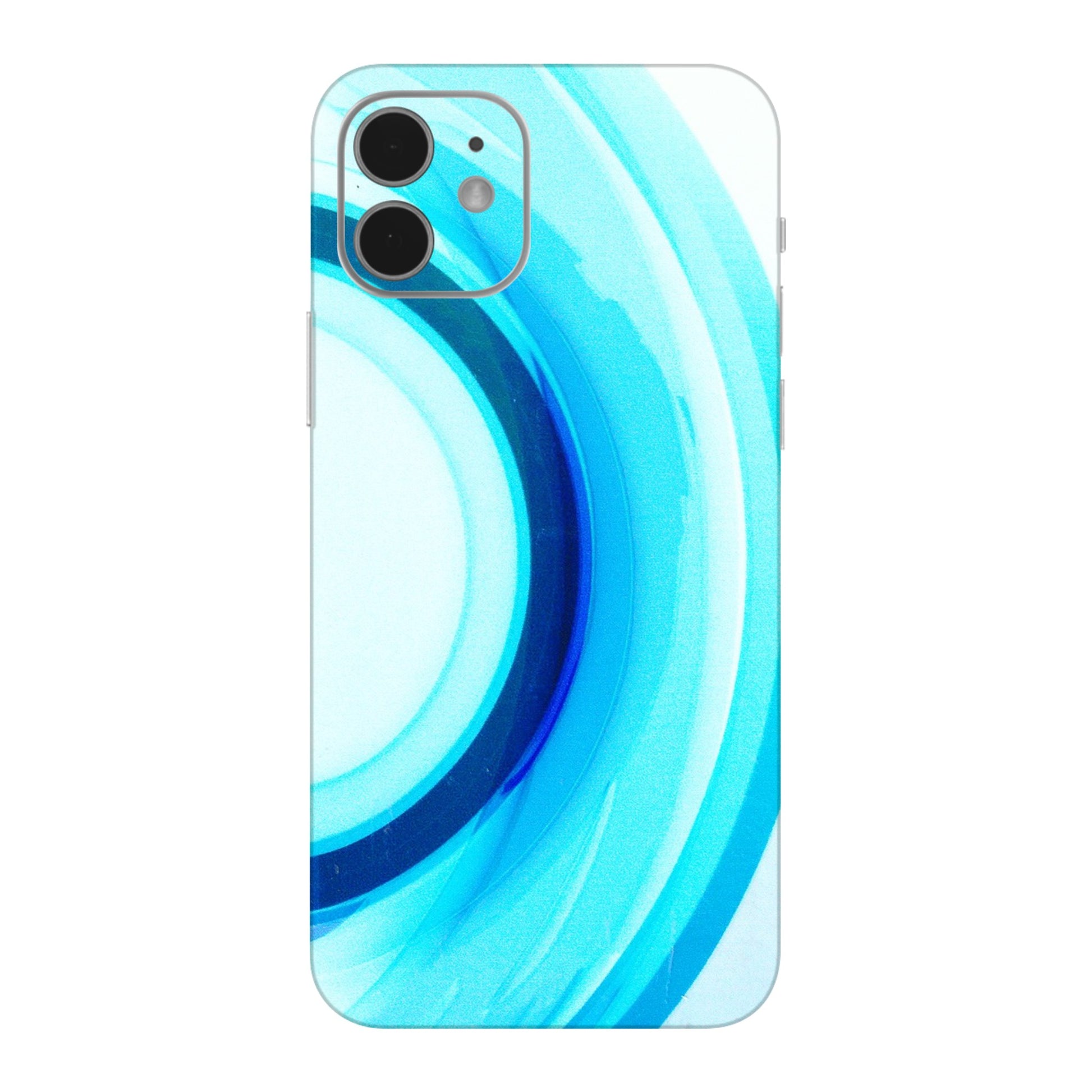 Apple iPhone Skins (All Models) - The Blue Curve - 3D Embossed Finish (L-244) iPhone 12 Mini