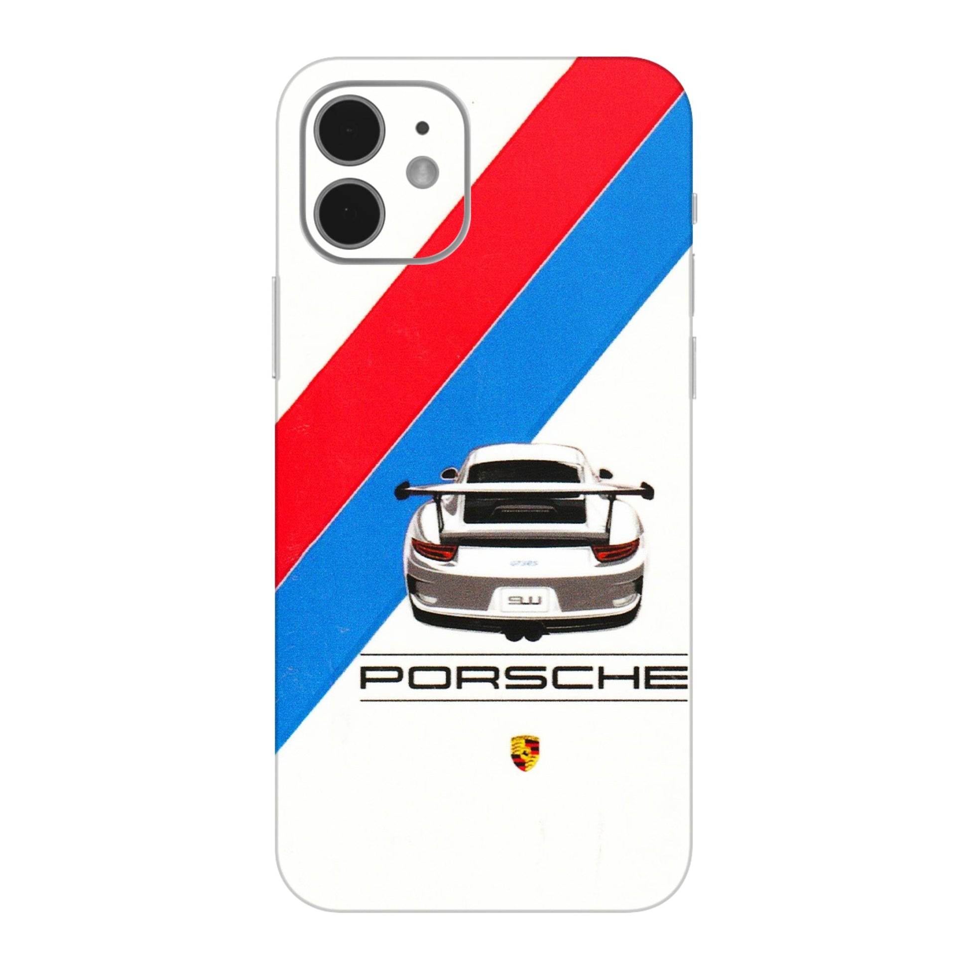 Apple iPhone Skins (All Models) - Porche Car Sober Logo - 3D Embossed Finish (L-248) iPhone 12 Mini