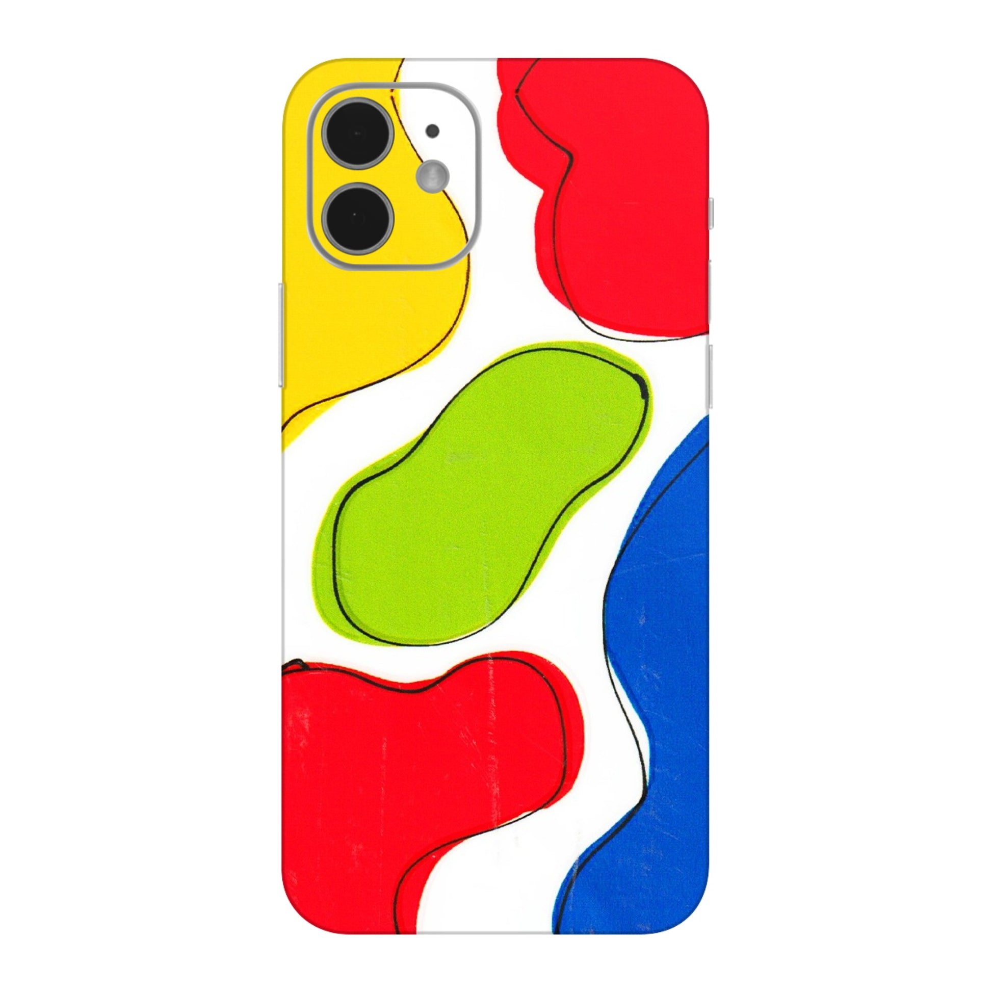 Apple iPhone Skins (All Models) - RGB Colour Paint - 3D Embossed Finish (L-284) iPhone 12 Mini