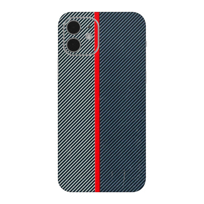 Apple iPhone Skins (All Models) - Blue Sober Lines - 3D Embossed Finish (L-305) iPhone 12 Mini