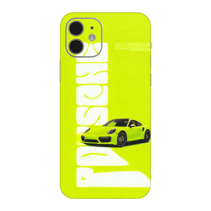 Apple iPhone Skins (All Models) - Lime Green Porche - 3D Embossed Finish (L-30) iPhone 12 Mini