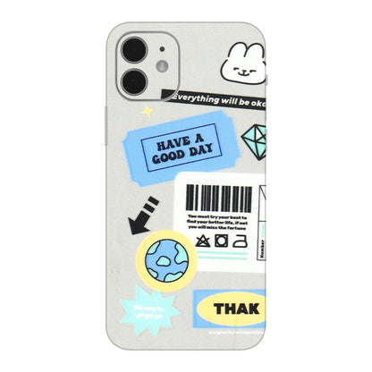 Apple iPhone Skins (All Models) - Will Be Okay Design - 3D Embossed Finish (L-316) iPhone 12 Mini