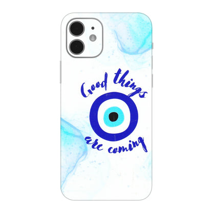 Apple iPhone Skins (All Models) - Evil Eye Good Things Are Coming - 3D Embossed Finish (L-322) iPhone 12 Mini