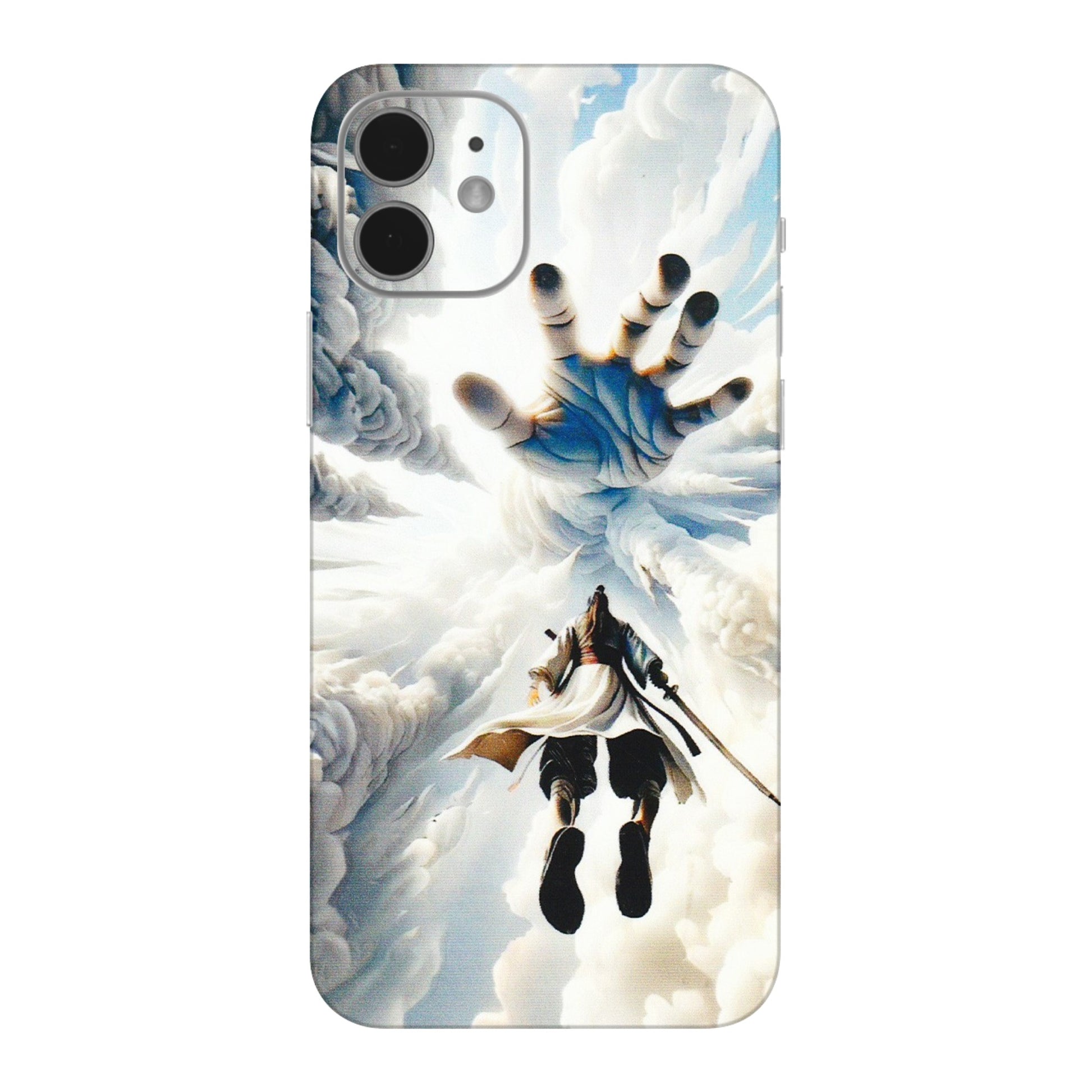 Apple iPhone Skins (All Models) - Big Hand With Monkey King - 3D Embossed Finish (L-323) iPhone 12 Mini