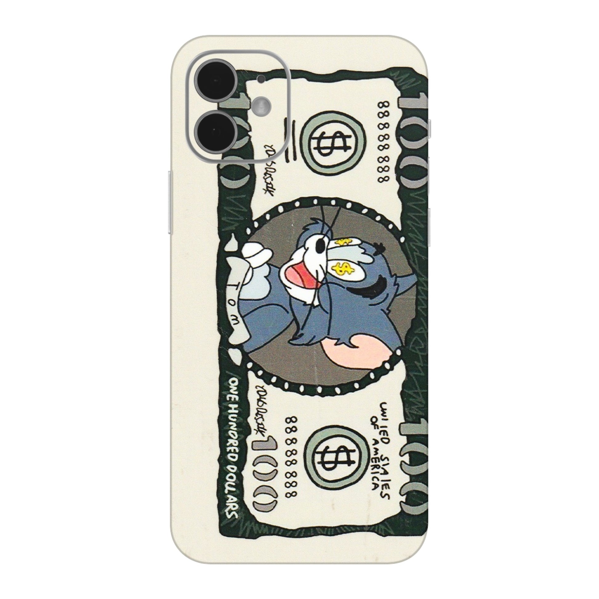 Apple iPhone Skins (All Models) - Tom Hundred Dollar - 3D Embossed Finish (L-324) iPhone 12 Mini