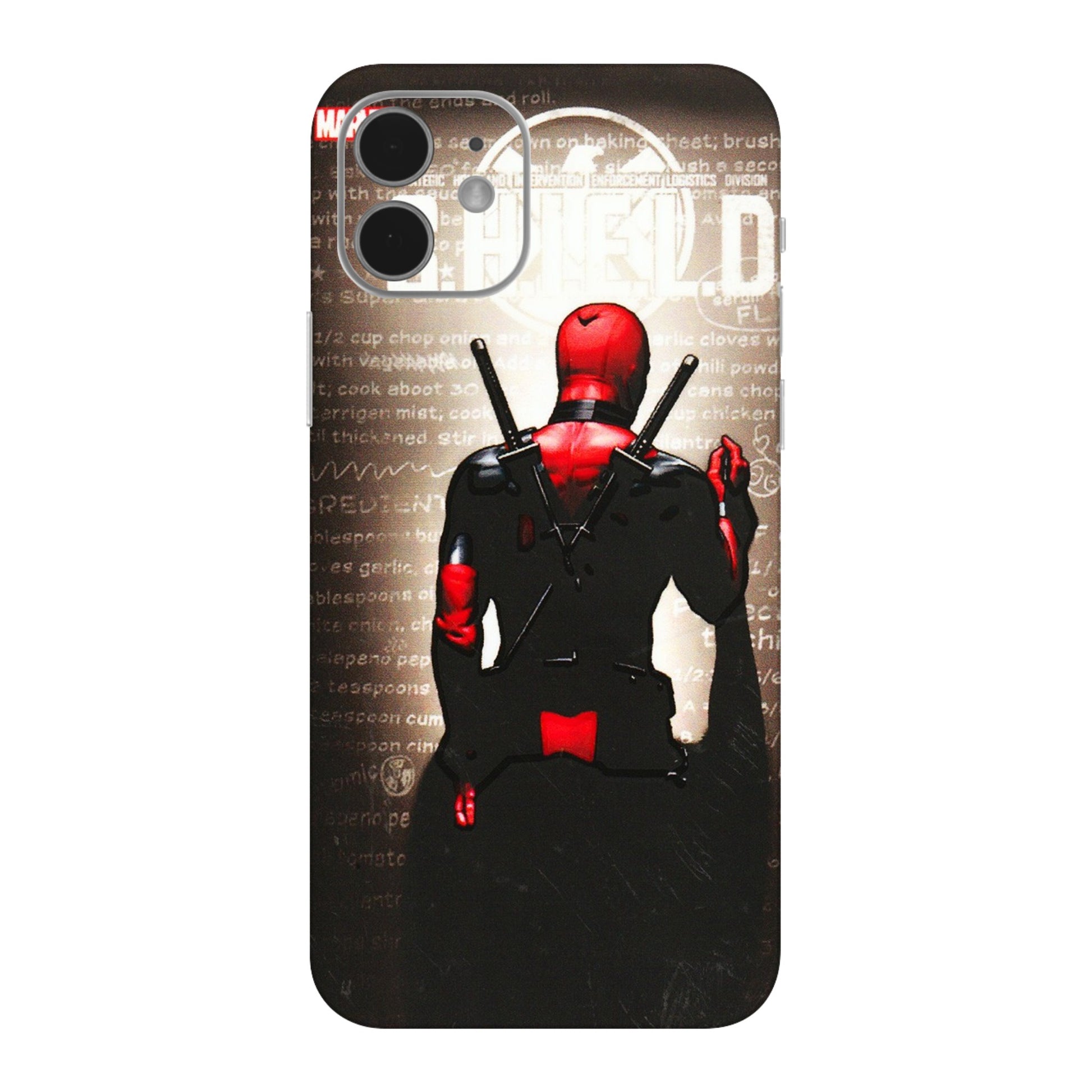 Apple iPhone Skins (All Models) - Deadpool - 3D Embossed Finish (L-56) iPhone 12 Mini