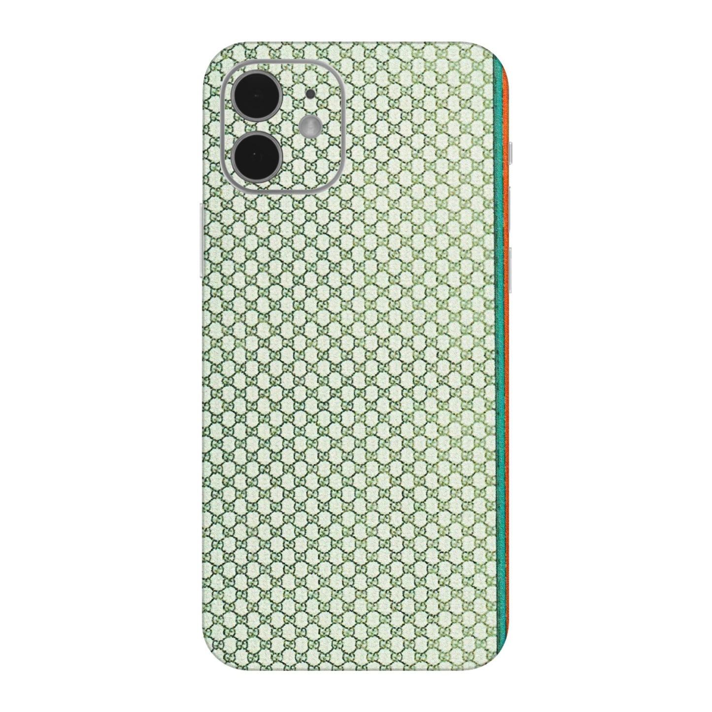 Apple iPhone Skins (All Models) - Gucci Fabric Pattern - 3D Embossed Finish (L-73) iPhone 12 Mini