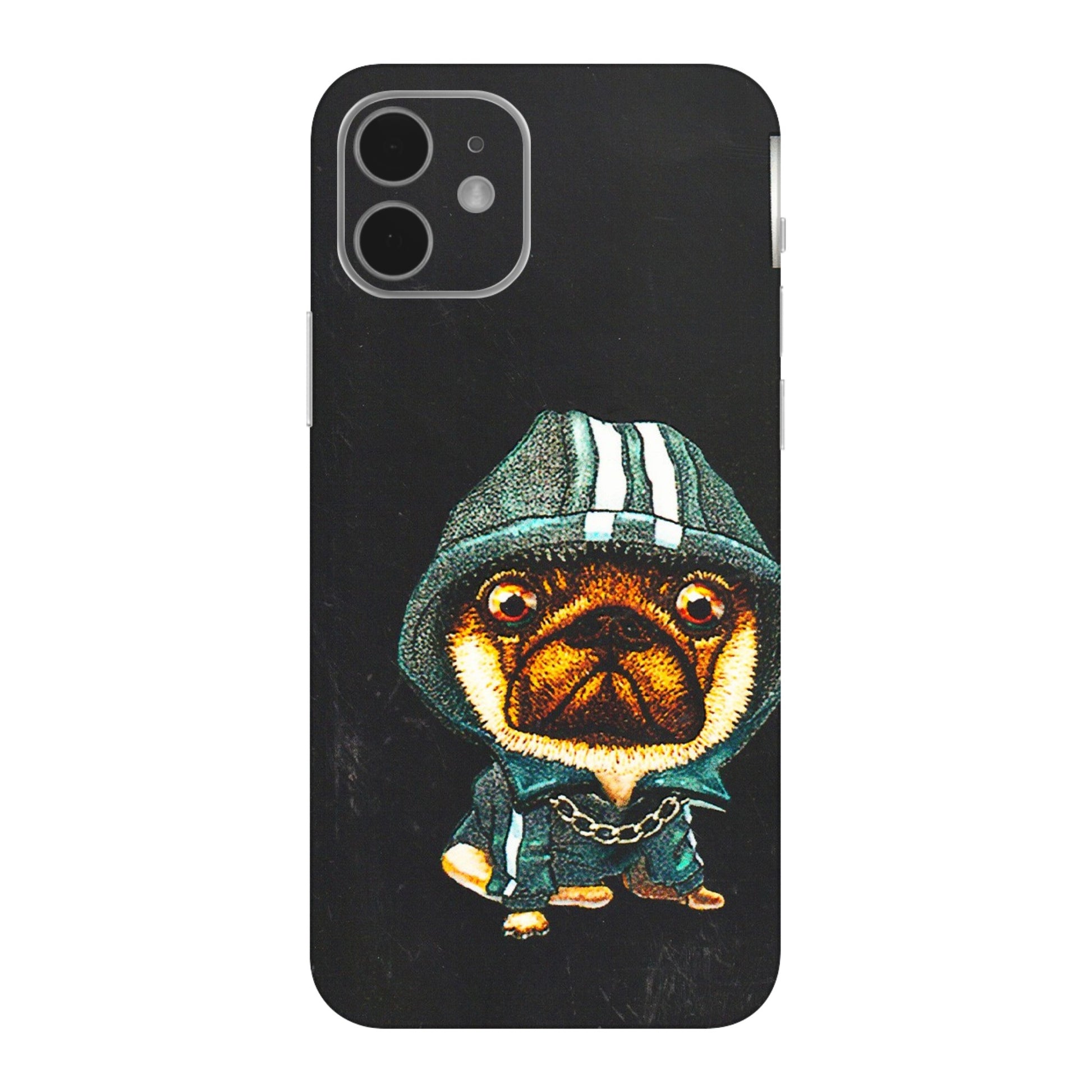 Apple iPhone Skins (All Models) - Puppy N Hoodie - 3D Embossed Finish (L-90) iPhone 12 Mini
