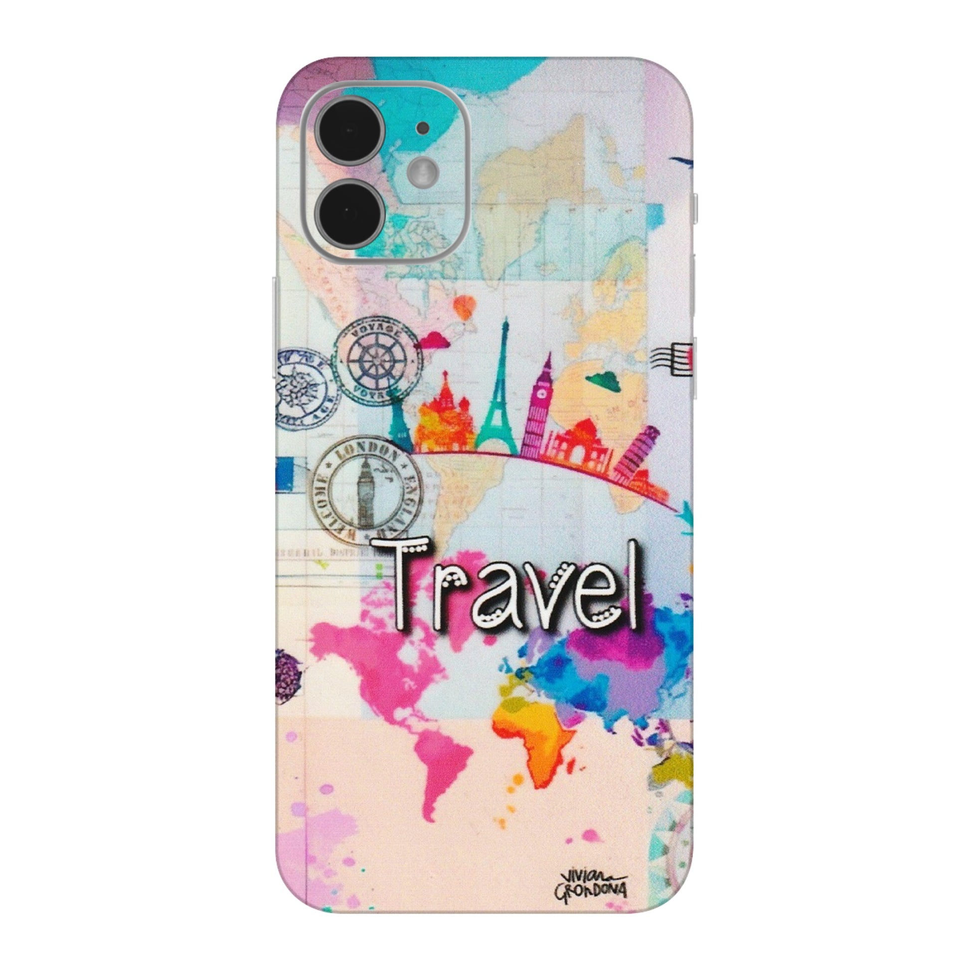 Apple iPhone Skins (All Models) - Travel The Wonders - Matte Finish (M-108) iPhone 12 Mini