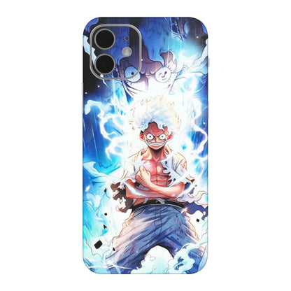 Apple iPhone Skins (All Models) - Blue Thunder Luffy Anime - Matte Finish (M-132) iPhone 12 Mini